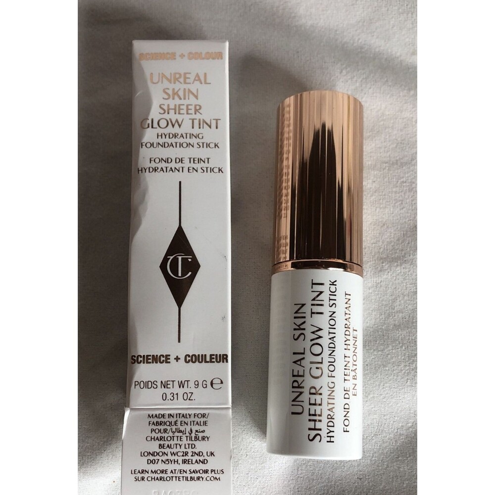Charlotte Tilbury Unreal Skin Sheer Glow Tint 12.5 TAN/Medium 9G 0.31 Oz